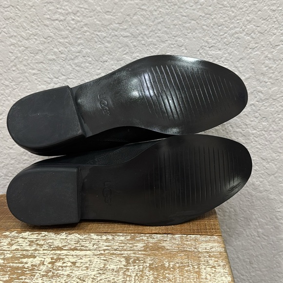 UGG Aureo II Black Suede Waterproof Ankle Boots Size 8 - Picture 7 of 7